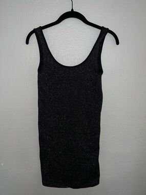 Zara Black Sparkle Mini Dress